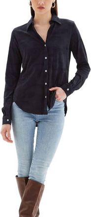 Chrldr Camo Amrat Blouse In Dark Navy