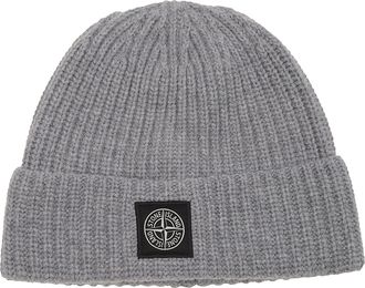 Stone Island RWS Virgin Wool Ribbed Folded Cuff Beanie