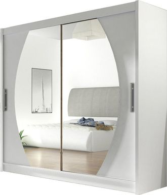 Mirjan24 Armario Closico 102, Blanco, 215x180x58cm, Puertas De Armario: Correderas, N&uacute;mero De Estantes: 5