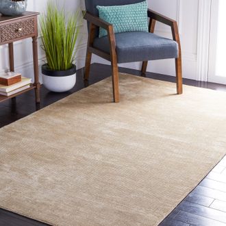 Safavieh Mirage Hand Made Area rug, Light Silver Solid / Tonal Style Non-Shedding