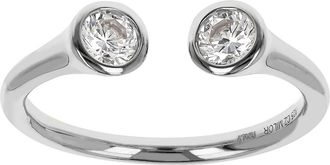 Autentica Bezel Set Cuff Ring