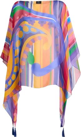 Etro Multicolor Paisley Round Neck Top