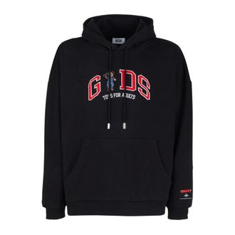 GCDS Gcds, Dames, Sweatshirts & Hoodies, Zwart, Maat: XS Katoen