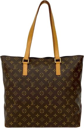 Louis Vuitton Brown Leather Pvc Handbag Shoulder Bag Tote Bag (Pre-Owned)