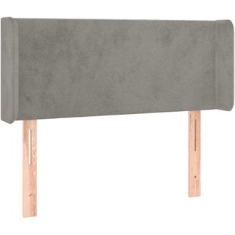 vidaXL Cabecero Con Led De Terciopelo Gris Claro 103x16x78/88 Cm Vidaxl