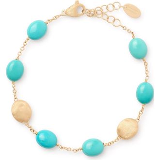 Marco Bicego Siviglia Turquoise Bracelet in 18K Yellow Gold at Nordstrom, Size 6.75
