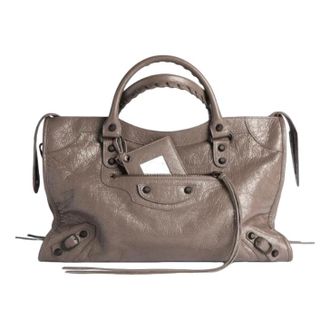 Balenciaga (WMNS) Balenciaga Le City Bag Medium Dark Noix 8657602ACFH5848