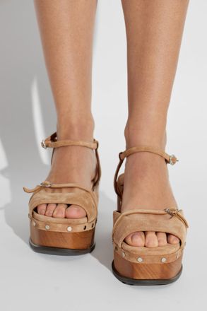 Jimmy Choo London Platform Sandals, Womens, Beige