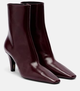 Saint Laurent Jill leather ankle boots