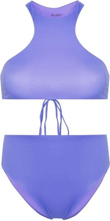 The Attico cut-out detail bikini - women - Elastane/Polyamide/Polyamide/Elastane - L - Purple