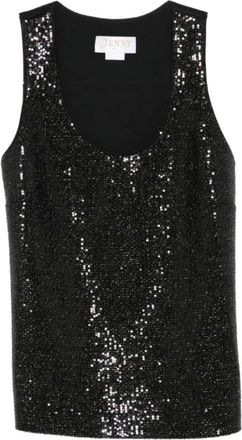 Genny Dames, Tops, Zwart, Maat: XS