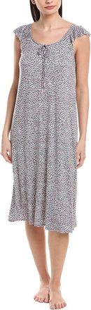 Ellen Tracy Ruffle Sleeve Midi Gown