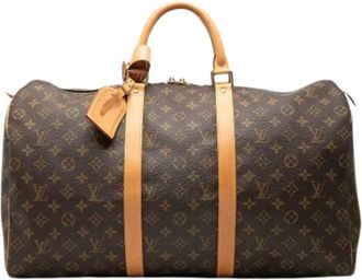 Louis Vuitton Pre-owned Weekend Bags, female, Brown, Size: ONE SIZE Pre-owned Keepall 50