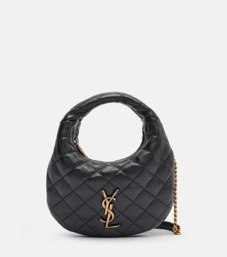 Saint Laurent Icarino Mini quilted leather top-handle bag