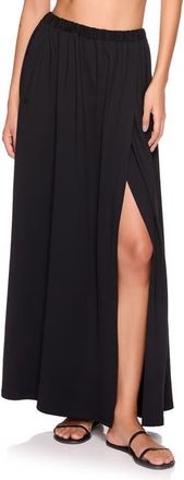 Susana Monaco Side Slit Maxi Skirt in Black at Nordstrom, Size X-Small