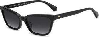 Kate Spade New York Zwarte zonnebril Aisha 2/S - Dames - Zonnebrillen - Zwart - 55 MM - Accessoires