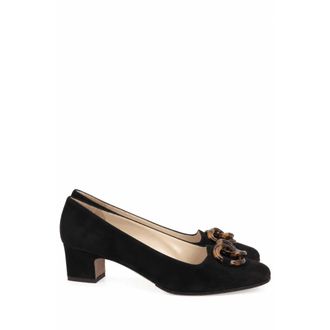 Ferragamo Scarpe D&eacute;collet&eacute; Germaine Limited Edition Suede Archive 1968 - - Shoes - Donna - Nero - 41 EU