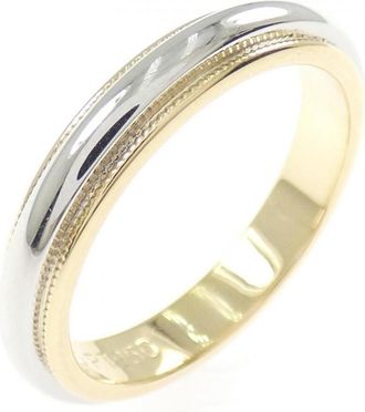Tiffany & Co. Yellow Gold (18K) Platinum 950 Band Ring (Pre-Owned)