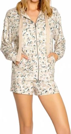 PJ Salvage Wild About You Hoodie In Oatmeal