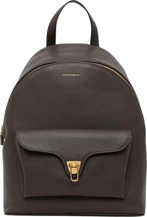 Coccinelle Beat Rugzak - Dames - Rugzakken - Bruin - ONE Size - Leer - Tassen