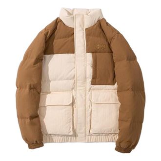 Li-Ning Logo Down Jacket Beige Brown AYMS061-6