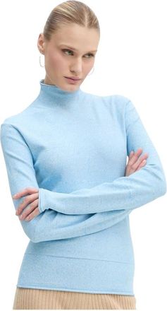 &Aacute;eron Longsleeve - Dames - Longsleeves - Blauw - M - Leer - Tops