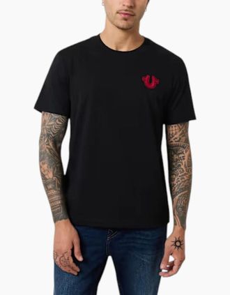 True Religion Mens True Religion 700181 Mens T Shirts - Black - Size: 38