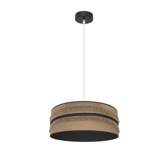 Fabrilamp Colgante Natalia 1xe27 Negro/saco-negro Regx40x40 Cm