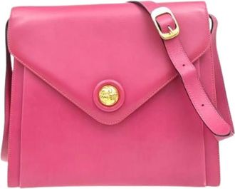Ferragamo Pre-owned Cross Body Bags, female, Pink, Size: ONE SIZE Pre-owned Leather Shoulder Bag