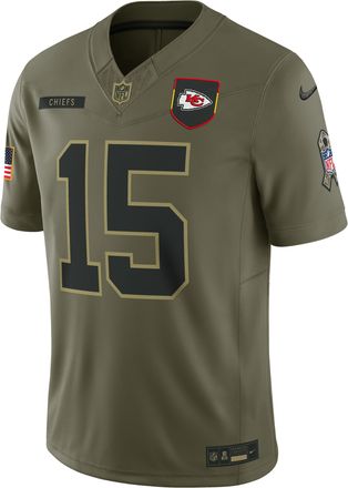 Nike Patrick Mahomes Kansas City Chiefs Salute to Service Nike Mens Dri-FIT NFL Limited Jersey in Brown | SSLM2DHF3G-X7B