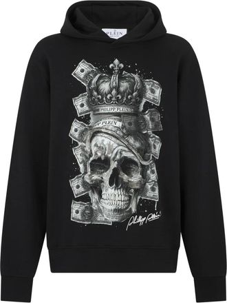 Philipp Plein Sudadera con capucha Skull - Sweatshirts & Hoodies - Hombre - Negro - XL
