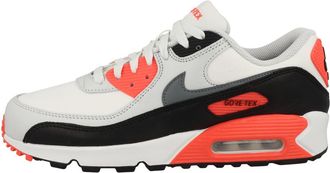 Nike Air Max 90 Gore-TEX Mens Trainers Sneakers Fashion Shoes FD5810 (Summit White/Bright Crimson/Black/Cool Grey 101) UK7 (EU41)