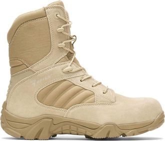 Bates Mens Gx-8 Composite Toe Side Zip Boot - Extra Wide Width In Desert Tan