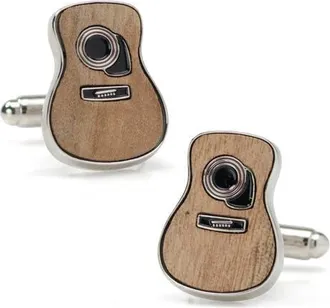 Cufflinks Inc. Opry Acoustic Guitar Cuff Links in Brown at Nordstrom