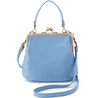 Hobo Alba Leather Frame Crossbody Bag in Faded Denim at Nordstrom