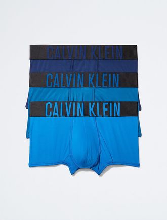 Calvin Klein Mens Intense Power Micro 3-Pack Low Rise Trunk - Multi - XL