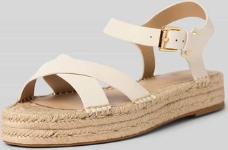 Lauren Ralph Lauren Sandalen aus reinem Leder Modell EMERYN ESPDR in Offwhite, Gr&ouml;&szlig;e 38,5