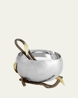 Michael Aram Zen Garden Nut Bowl with Spoon