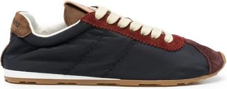 Miu Miu Plume Suede-trim Panelled Sneakers