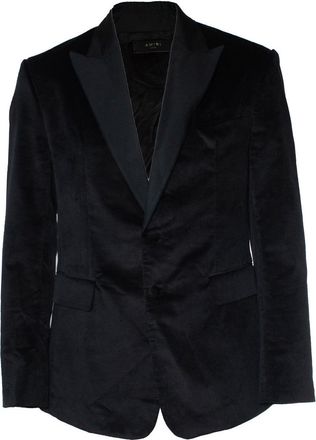 Amiri Black velvet tuxedo jacket