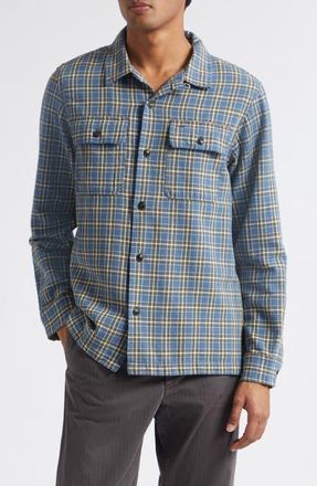 Ralph Lauren Matlock Plaid Cotton Button-Up Shirt in Rl-811 Blue/grey at Nordstrom, Size X-Large