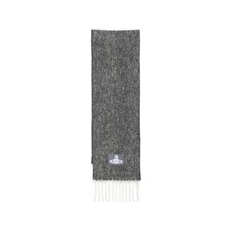 Vivienne Westwood Orb-patch Fringed Scarf