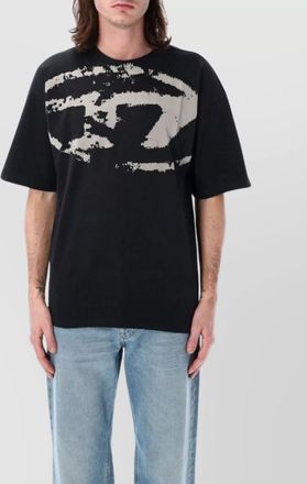 Diesel cotton logo print relaxed fit t-shirt