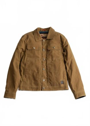 Iron And Resin Mens Waxed Canvas Mechanic Jacket In Brown