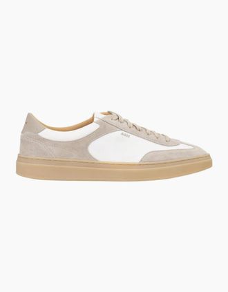 HUGO BOSS Mens BOSS Black Kieran Tenn sdnyn Trainers 262 Medium Beige - Tan - Size: 10