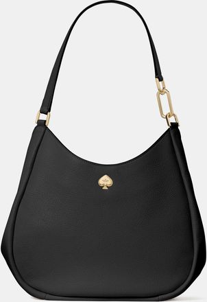 Kate Spade New York Womens Kayla Large Triple Compartment Shoulder Bag in Black | Pebble Leather
