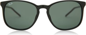 Ray-Ban RB4387F Asian Fit 901/71 Mens Sunglasses Black Size 55