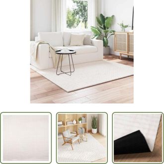 vidaXL Tappeti per corridoi - Tappeti per area Quadrato SIROLO Crema 240 x 240 cm Poliestere