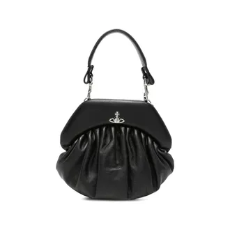 Vivienne Westwood Orb-plaque Ruched Tote Bag