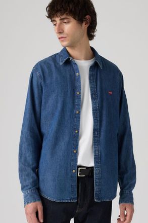 Levi's Battery Housemark Standard Shirt - Men - 2XL - Medium Wash / Tom Mid Wash